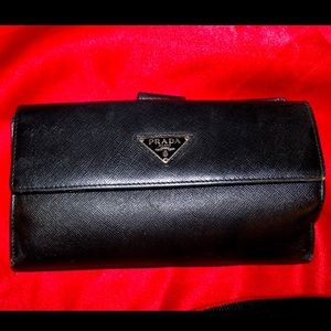 Prada Large Saffiano Wallet